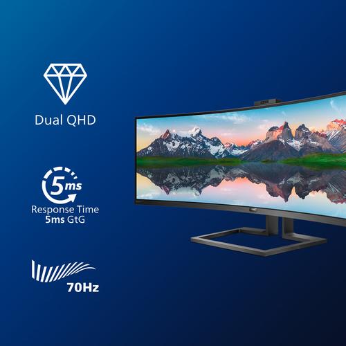 Philips P Line 32:9 SuperWide Curved LCD-scherm 499P9H/00 - Image 3