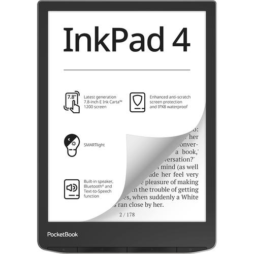 PocketBook InkPad 4 e-book reader Touchscreen 32 GB Wifi Zwart, Zilver - Image 2