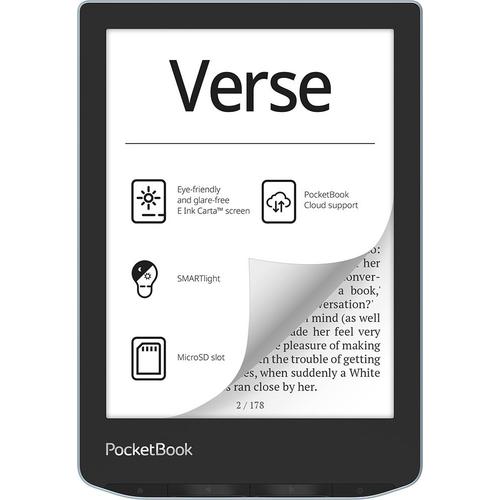 PocketBook Verse e-book reader 8 GB Wifi Zwart, Blauw - Image 1
