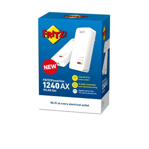 Powerline 1240 AX WLAN Set 1200 Mbit/s Ethernet LAN Wifi Wit 2 stuk(s) - Image 3