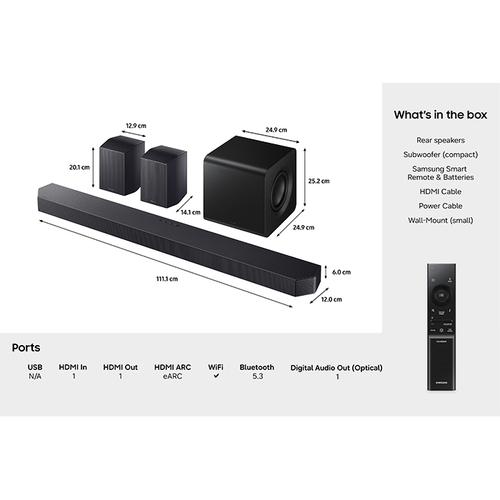 Samsung Cinematic Q-series Soundbar HW-Q930H (2026) - Image 7