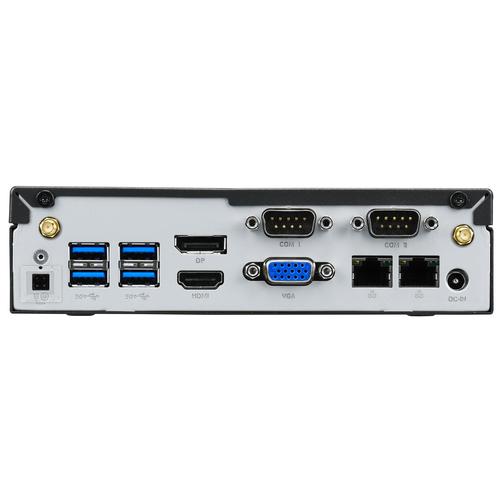 Shuttle XPC Slim System DL3000EP, Intel N100, Win10 IoT, 8GB RAM, 128GB SSD M.2 (NVMe), 2x LAN (2x 2.5Gbit), 2xCOM, 1xHDMI, 1xDP, 1x VGA, ventilatorloos , 24/7 permanent gebruik - Image 4