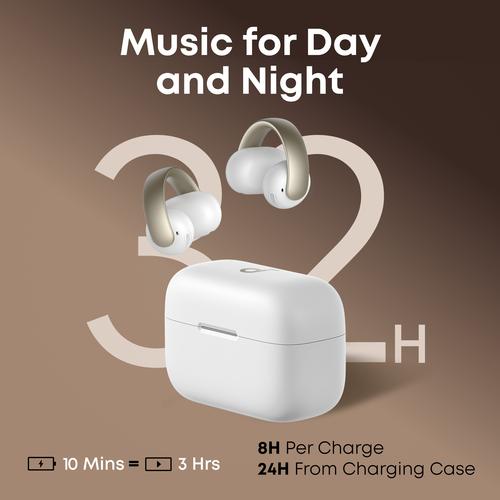 Soundcore Aeroclip Headset True Wireless Stereo (TWS) Open-ear Gesprekken/Muziek/Sport/Elke dag Bluetooth Champagne, Wit - Image 6
