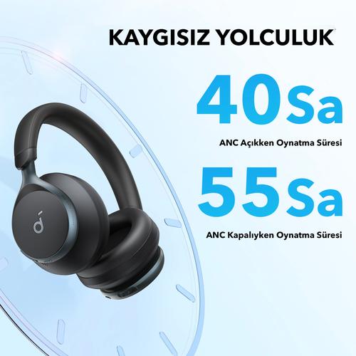 Soundcore Space One Headset Bedraad en draadloos Hoofdband Oproepen/muziek Bluetooth Zwart - Image 9