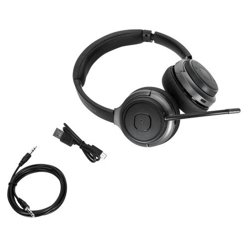 Targus AEH104GL hoofdtelefoon/headset Bedraad en draadloos Hoofdband Oproepen/muziek USB Type-C Bluetooth Zwart - Image 2