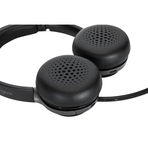 Targus AEH104GL hoofdtelefoon/headset Bedraad en draadloos Hoofdband Oproepen/muziek USB Type-C Bluetooth Zwart - Image 3
