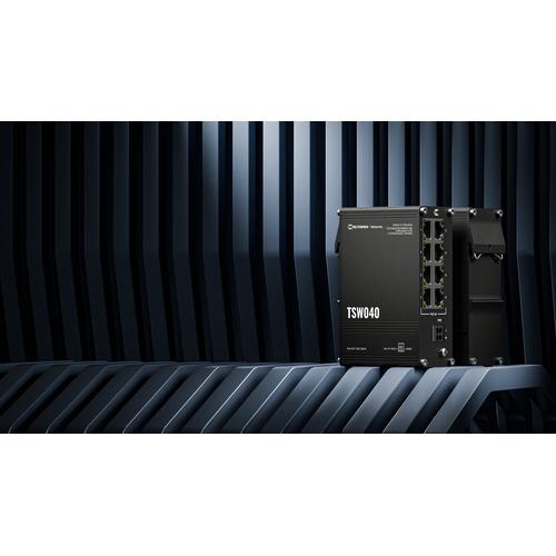 Teltonika NETWORKS TSW040 8-Port PoE+ Switch Unmanaged Fast Ethernet (10/100) Power over Ethernet (PoE) Zwart - Image 9