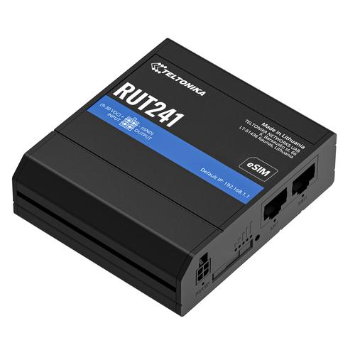 Teltonika RUT241 eSIM | Industrieller 4G-LTE-Router | Cat 4, 2x RJ45 100Mb/s, eSIM Router voor mobiele netwerken - Image 1