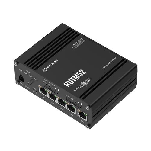 Teltonika RUTM52100000 draadloze router Gigabit Ethernet Dual-band (2.4 GHz / 5 GHz) 5G Zwart - Image 2