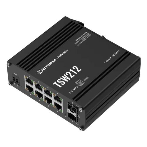 Teltonika TSW212 Managed L2 Gigabit Ethernet (10/100/1000) Zwart - Image 2