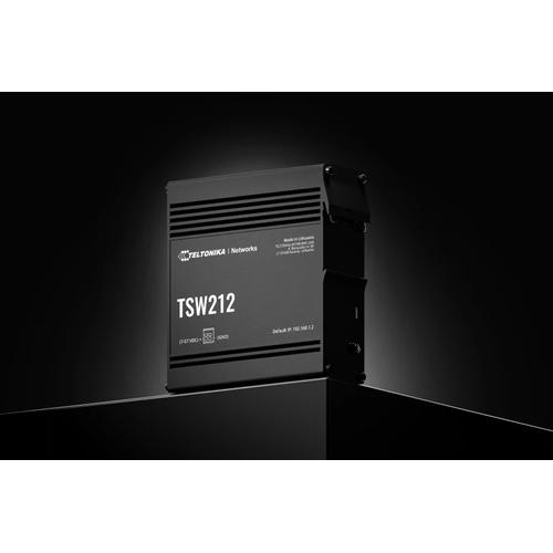Teltonika TSW212 Managed L2 Gigabit Ethernet (10/100/1000) Zwart - Image 6