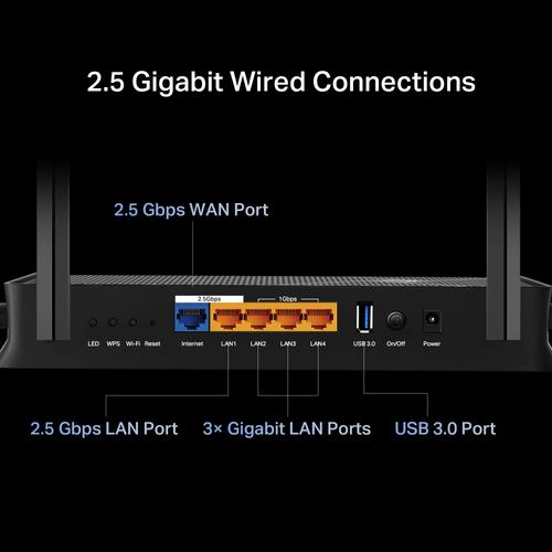 TP-Link Archer BE3600 draadloze router 2.5 Gigabit Ethernet Dual-band (2.4 GHz / 5 GHz) Zwart - Image 6