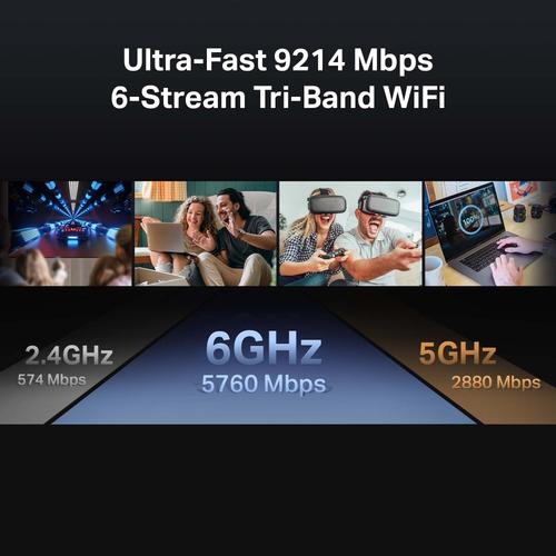 TP-Link Archer BE550 draadloze router 2.5 Gigabit Ethernet Tri-band (2,4 GHz / 5 GHz / 6 GHz) Zwart - Image 6