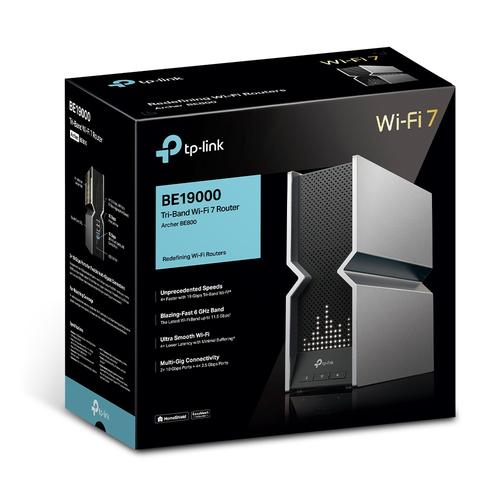 TP-Link Archer BE800 draadloze router Multi-Gigabit Ethernet Tri-band (2,4 GHz / 5 GHz / 6 GHz) Zwart, Roestvrijstaal - Image 7