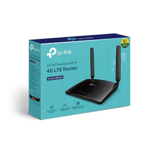 TP-Link Archer MR200 draadloze router Fast Ethernet Dual-band (2.4 GHz / 5 GHz) 4G Zwart - Image 8