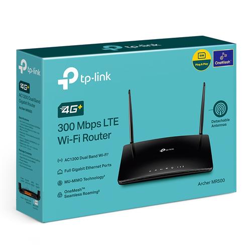 TP-Link Archer MR500 draadloze router Gigabit Ethernet Dual-band (2.4 GHz / 5 GHz) 4G Zwart - Image 5