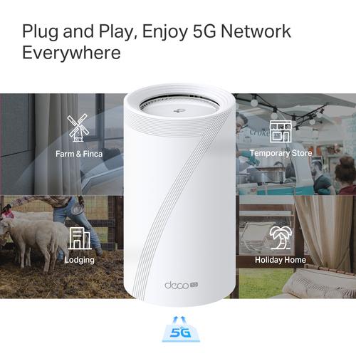 TP-Link DECO BE65-5G(1-PACK) mesh-wifi-systeem Tri-band (2,4 GHz / 5 GHz / 6 GHz) Wi-Fi 7 (802.11be) Wit 3 Extern - Image 7