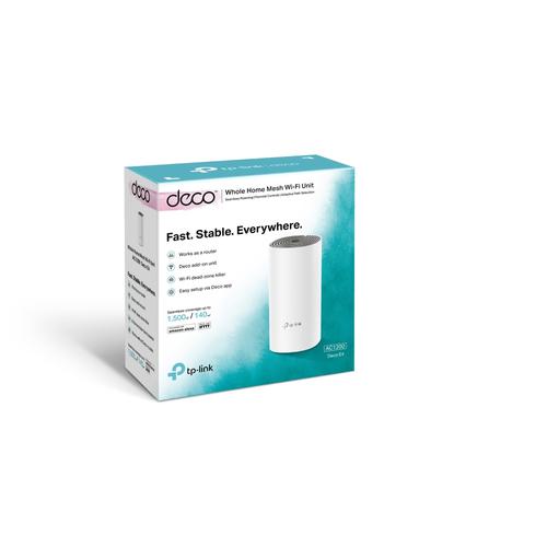 TP-Link Deco E4 (1-pack) Dual-band (2.4 GHz / 5 GHz) Wi-Fi 5 (802.11ac) Wit, Grijs Intern - Image 5