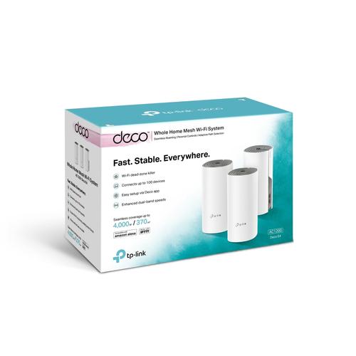 TP-Link Deco E4 (3-pack) Dual-band (2.4 GHz / 5 GHz) Wi-Fi 5 (802.11ac) Wit, Grijs 2 Intern - Image 5