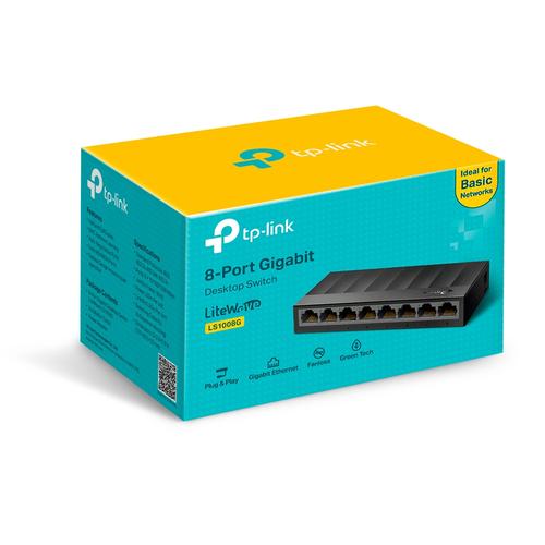 TP-Link LS1008G netwerk-switch Unmanaged Gigabit Ethernet (10/100/1000) Zwart - Image 5