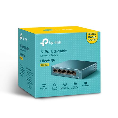 TP-Link LS105G Unmanaged Gigabit Ethernet (10/100/1000) Blauw - Image 6