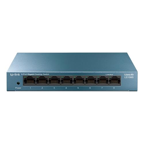 TP-Link LS108G netwerk-switch Unmanaged Gigabit Ethernet (10/100/1000) Blauw - Image 1