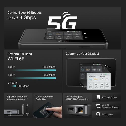 TP-Link M8550(EU) mobiele router / gateway / modem Router voor mobiele netwerken - Image 9