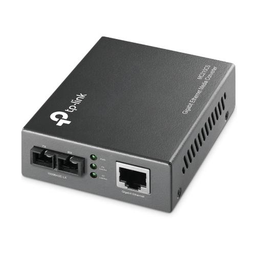 TP-Link MC210CS netwerk media converter 1000 Mbit/s 1310 nm Single-mode Zwart - Image 1