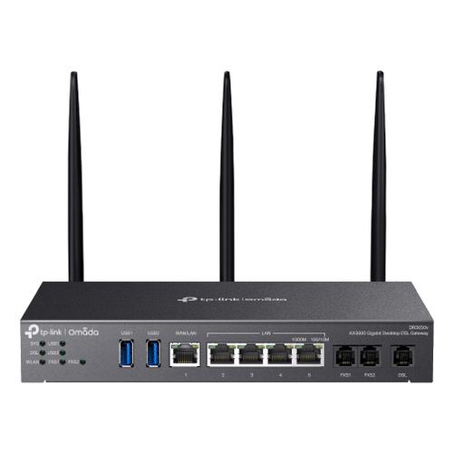 TP-Link Omada AX3000 draadloze router Gigabit Ethernet Dual-band (2.4 GHz / 5 GHz) Zwart - Image 1