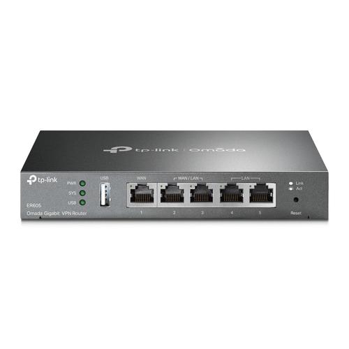TP-Link Omada ER605 bedrade router Gigabit Ethernet Zwart - Image 1
