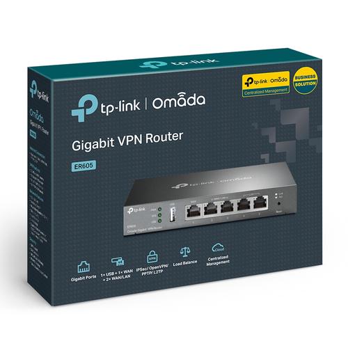TP-Link Omada ER605 bedrade router Gigabit Ethernet Zwart - Image 9