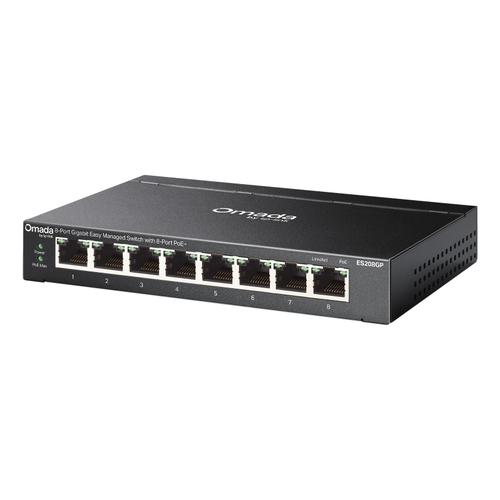 TP-Link Omada ES208GP netwerk-switch Managed L2 Gigabit Ethernet (10/100/1000) Power over Ethernet (PoE) DIN rail Zwart - Image 3