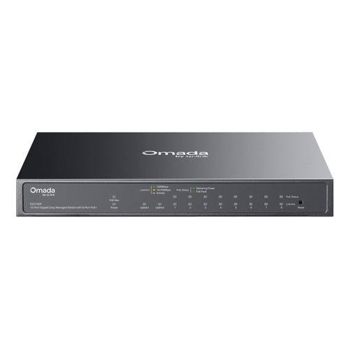 TP-Link Omada ES210GP netwerk-switch Managed L2 Gigabit Ethernet (10/100/1000) Power over Ethernet (PoE) DIN rail Zwart - Image 1
