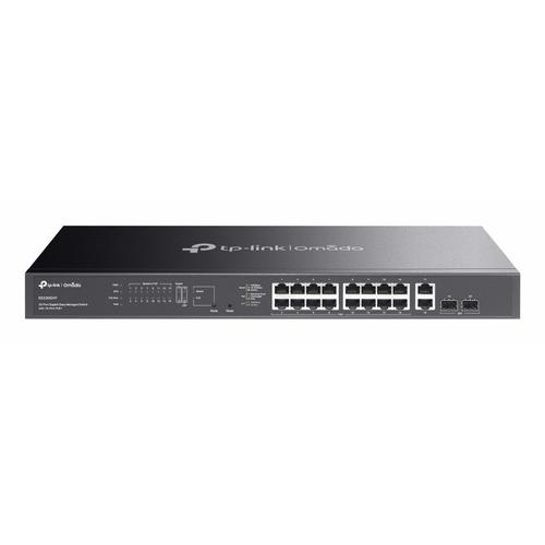 TP-Link Omada ES220GMP netwerk-switch Managed L2 Gigabit Ethernet (10/100/1000) Power over Ethernet (PoE) Zwart - Image 1