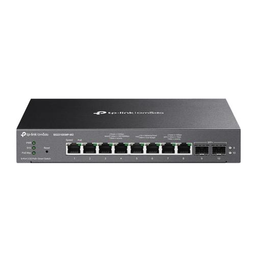 TP-Link Omada SG2210XMP-M2 netwerk-switch Managed L2/L2+ 2.5G Ethernet (100/1000/2500) Power over Ethernet (PoE) Bureaublad-/wandmontage Zwart - Image 1