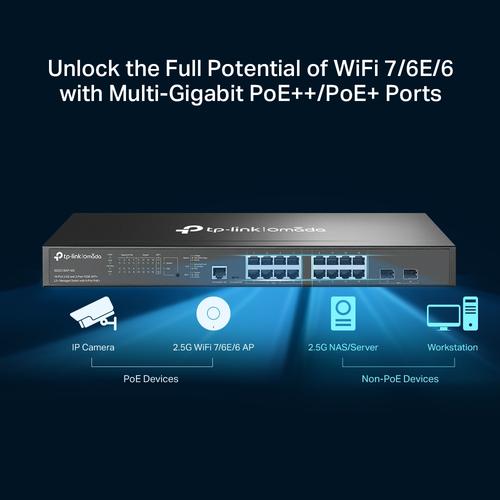 TP-Link Omada SG3218XP-M2 netwerk-switch Managed L2+ 2.5G Ethernet (100/1000/2500) Power over Ethernet (PoE) 1U Zwart - Image 5