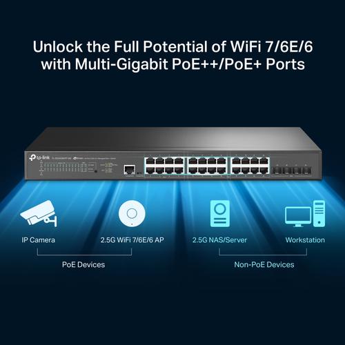 TP-Link Omada SG3428XPP-M2 netwerk-switch Managed L2+ 2.5G Ethernet (100/1000/2500) Power over Ethernet (PoE) 1U Zwart - Image 5