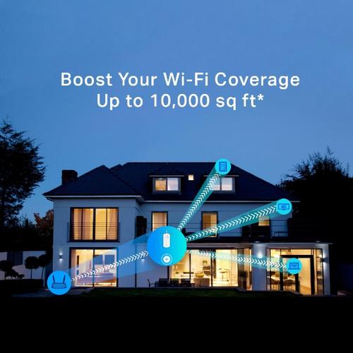 TP-Link RE450 netwerkextender Netwerkzender Wit 10, 100, 1000 Mbit/s - Image 3