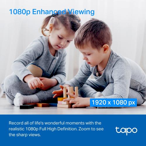 TP-Link Tapo C200P2 Bolvormig IP-beveiligingscamera Binnen 1920 x 1080 Pixels Bureau - Image 3