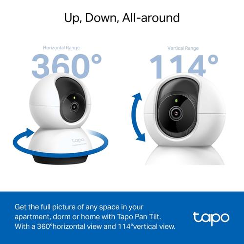 TP-Link Tapo C220 Bolvormig IP-beveiligingscamera Binnen 2560 x 1440 Pixels Bureau - Image 4