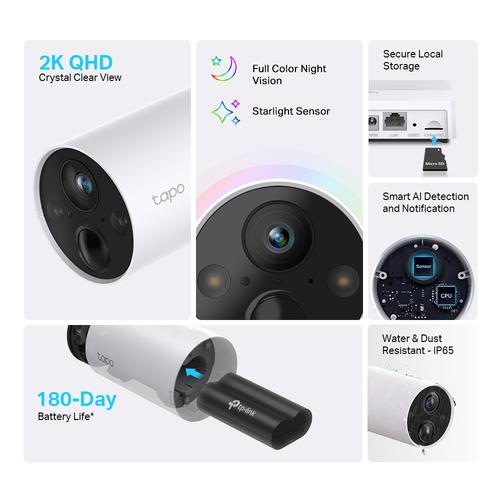TP-Link Tapo C420S1 CCTV-bewakingscamera Binnen & buiten 2560 x 1440 Pixels - Image 2
