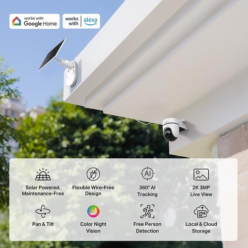 TP-Link Tapo TC90 KIT bewakingscamera Bulb IP-beveiligingscamera Buiten 2304 x 1296 Pixels Plafond/muur/paal - Image 7