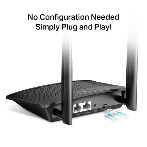 TP-Link TL-MR100 draadloze router Fast Ethernet Single-band (2.4 GHz) 4G Zwart - Image 4