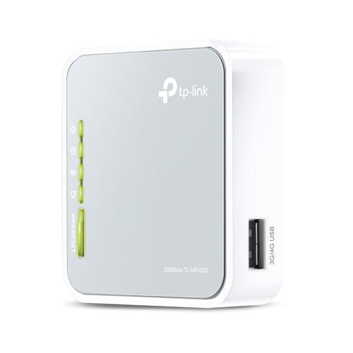TP-Link TL-MR3020 draadloze router Fast Ethernet Single-band (2.4 GHz) 4G Zilver, Wit - Image 1
