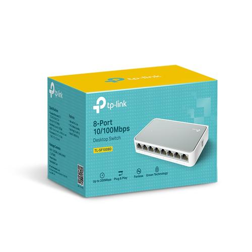 TP-Link TL-SF1008D netwerk-switch Unmanaged Fast Ethernet (10/100) Wit - Image 3