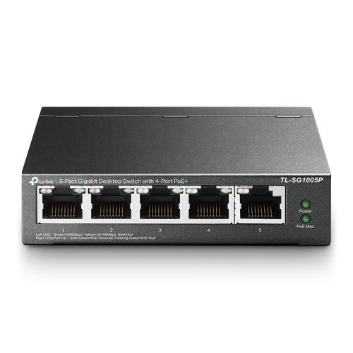 TP-Link TL-SG1005P netwerk-switch Unmanaged Gigabit Ethernet (10/100/1000) Power over Ethernet (PoE) Zwart - Image 1