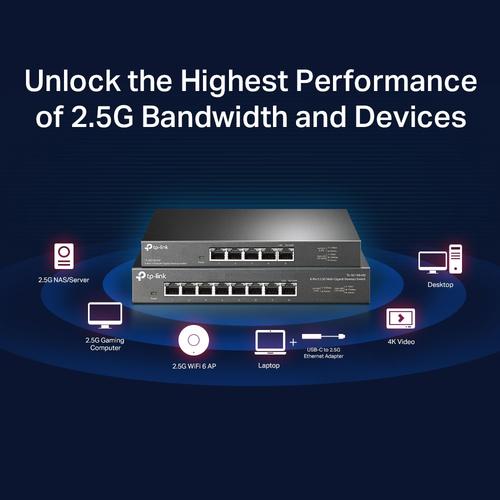 TP-Link TL-SG105-M2 netwerk-switch Unmanaged 2.5G Ethernet (100/1000/2500) Zwart - Image 4