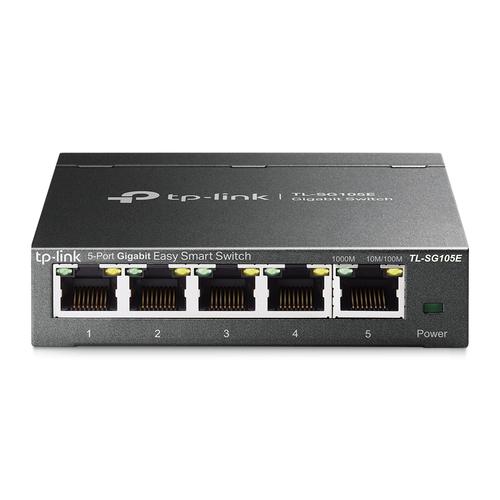 TP-Link TL-SG105E netwerk-switch Managed L2 Gigabit Ethernet (10/100/1000) Zwart - Image 1