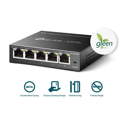 TP-Link TL-SG105E netwerk-switch Managed L2 Gigabit Ethernet (10/100/1000) Zwart - Image 5
