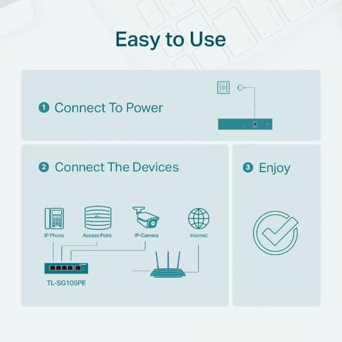 TP-Link TL-SG105PE netwerk-switch Managed L2 Gigabit Ethernet (10/100/1000) Power over Ethernet (PoE) Zwart - Image 7